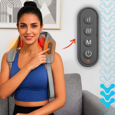 Isomedix 27467 Masážny prístroj na krk Shiatsu s vyhrievaním 22,2 W, USB‑C