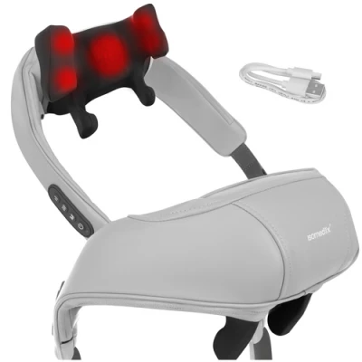 Isomedix 27467 Masážny prístroj na krk Shiatsu s vyhrievaním 22,2 W, USB‑C