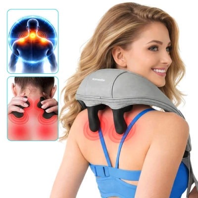 Isomedix 27467 Masážny prístroj na krk Shiatsu s vyhrievaním 22,2 W, USB‑C