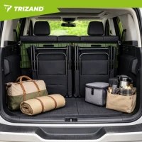 Trizand 27610 Kempingová skladací židle 59 x 70 x 91 cm, sada 2 ks, černá