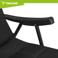 Trizand 27610 Kempingová skladací židle 59 x 70 x 91 cm, sada 2 ks, černá