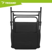 Trizand 27610 Kempingová skladací židle 59 x 70 x 91 cm, sada 2 ks, černá