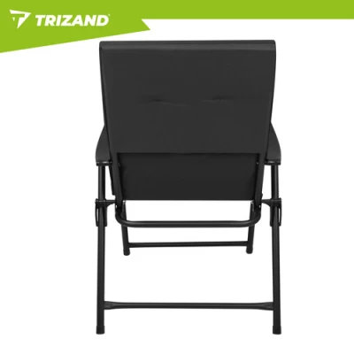 Trizand 27610 Kempingová skladací židle 59 x 70 x 91 cm, sada 2 ks, černá