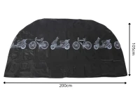 Verk 10171 Ochranná plachta na kolo, motorku 200 x 105 cm, černá