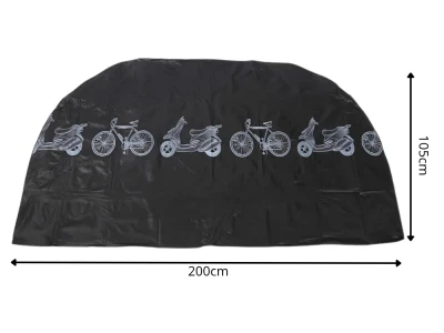 Verk 10171 Ochranná plachta na kolo, motorku 200 x 105 cm, černá