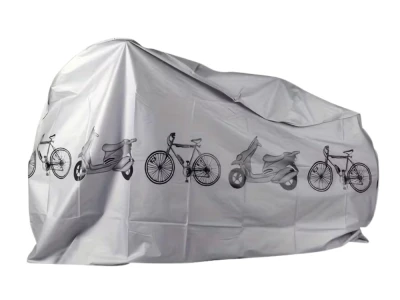 Verk 10171 Ochranná plachta na kolo, motorku 200 x 100 cm, stříbrná
