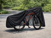 Verk 10172 Ochranná plachta na kolo, motorku 180 x 130 cm se sponou, černá