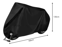 Verk 10172 Ochranná plachta na kolo, motorku 180 x 130 cm se sponou, černá