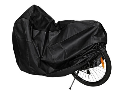 Verk 10172 Ochranná plachta na kolo, motorku 180 x 130 cm se sponou, černá