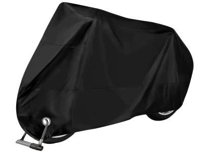 Verk 10172 Ochranná plachta na kolo, motorku 180 x 130 cm se sponou, černá