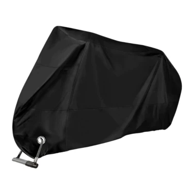 Verk 10172 Ochranná plachta na kolo, motorku 180 x 130 cm se sponou, černá