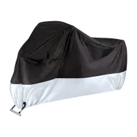 Verk 10173 Ochranná plachta na kolo, motorku 200 x 130 cm se sponou, černostříbrná