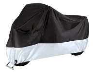Verk 10173 Ochranná plachta na kolo, motorku 200 x 130 cm se sponou, černostříbrná