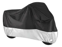 Verk 10173 Ochranná plachta na kolo, motorku 200 x 130 cm se sponou, černostříbrná