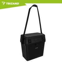 Trizand 27412 Rybářská bedna se sedátkem do 140 kg, 38 x 34 x 21 cm, černá 
