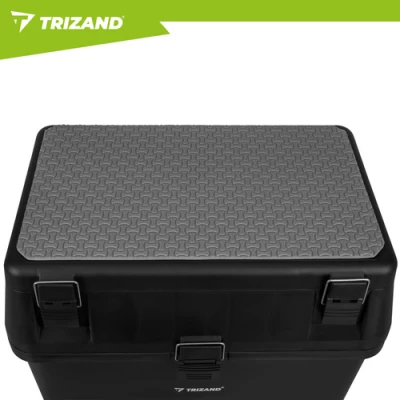 Trizand 27412 Rybářská bedna se sedátkem do 140 kg, 38 x 34 x 21 cm, černá 