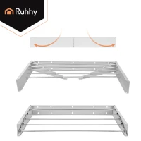 Ruhhy 27759 Skládací nástěnný sušák na prádlo 80 cm, bílý