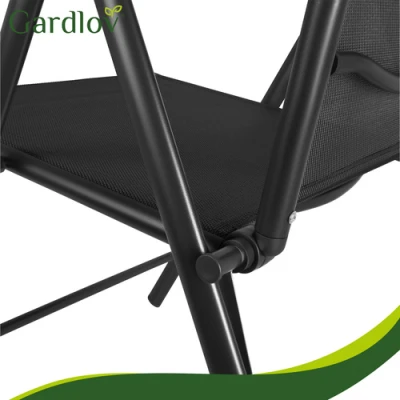 Gardlov 27674 Skladacie záhradné stoličky, sada 2 ks, čierna