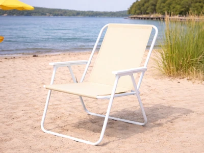Verk 14640 Turistické skládací křeslo, nosnost 100 kg, béžové