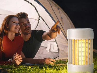 Verk 24544 Bezdrôtová závesná UV lampa proti komárom a inému hmyzu, biela