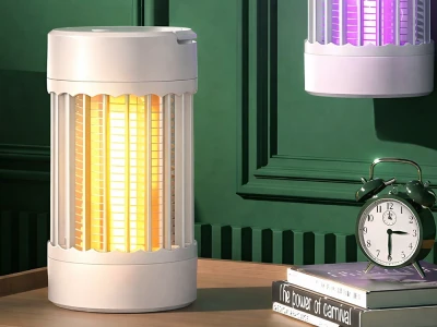 Verk 24544 Bezdrôtová závesná UV lampa proti komárom a inému hmyzu, biela