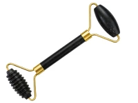 Verk 24672 Masážny valček na tvár Jade Roller, Gua-Sha, 3 v 1, čierny