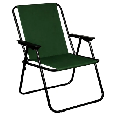 Verk 14641 Turistické skládací křeslo, nosnost 100 kg, zelené