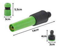 DIVODV 27873 Zahradní postřikovač s připojovací sadou, zelený
