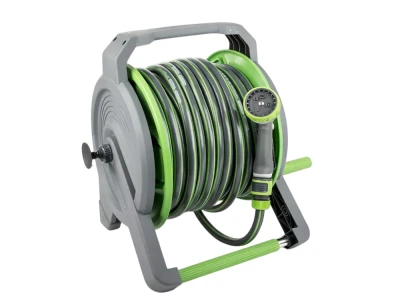 DIVODV 27881 Záhradná hadica s navijakom 1/2", 40 m, 4-vrstvová, sivá