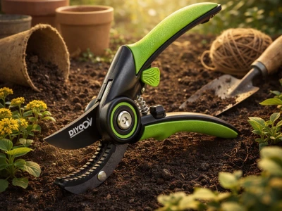 DIVODV 27886 Ruční zahradní nůžky 210 mm, černozelené