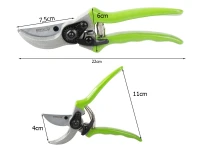 DIVODV 27890 Ruční zahradní nůžky 220 mm, zelené