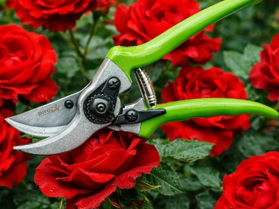 DIVODV 27890 Ruční zahradní nůžky 220 mm, zelené