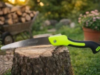 DIVODV 27889 Skladacie ručné pílka 35 mm, čepeľ 18 cm, čierno-zelená