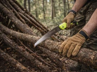 DIVODV 27889 Skladacie ručné pílka 35 mm, čepeľ 18 cm, čierno-zelená