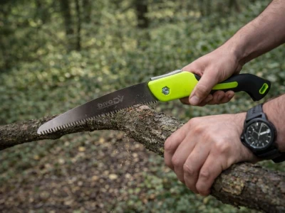 DIVODV 27889 Skladacie ručné pílka 35 mm, čepeľ 18 cm, čierno-zelená