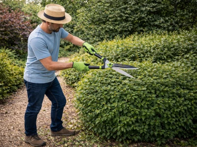 DIVODV 27892 Zahradní nůžky na živý plot 590 mm, černozelené