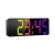 Izoxis 27743 Digitálny LED budík so zrkadlovým displejom, 34 LED, čierny