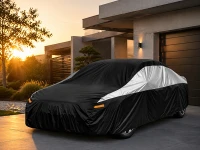 Verk 10170 Ochranná plachta na auto, vel. XL, 146 x 428 x 109 cm, černá