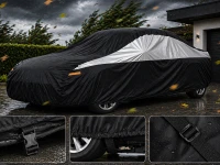 Verk 10170 Ochranná plachta na auto, vel. XL, 146 x 428 x 109 cm, černá
