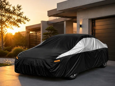 Verk 10170 Ochranná plachta na auto, vel. XL, 146 x 428 x 109 cm, černá