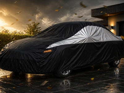 Verk 10170 Ochranná plachta na auto, vel. XL, 146 x 428 x 109 cm, černá