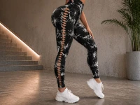 Verk 14664 Dámské legíny s push-up efektem, vysoký pas, S/M, černé