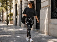 Verk 14664 Dámské legíny s push-up efektem, vysoký pas, S/M, černé