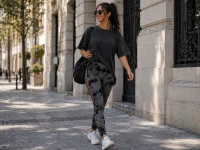 Verk 14664 Dámské legíny s push-up efektem, vysoký pas, S/M, šedé