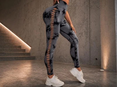Verk 14664 Dámské legíny s push-up efektem, vysoký pas, S/M, šedé