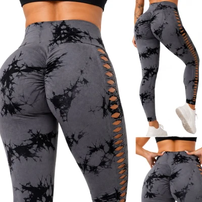 Verk 14664 Dámské legíny s push-up efektem, vysoký pas, S/M, šedé