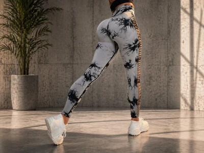 Verk 14664 Dámské legíny s push-up efektem, vysoký pas, S/M, šedé