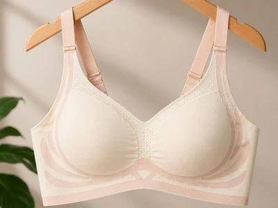 Verk 14672 Sportovní podprsenka push‑up, bezešvá s vycpávkami, vel. 2XL, bílá