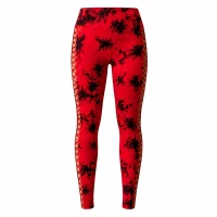 Verk 14664 Dámske legíny s push-up efektom, vysoký pás, S/M, červené