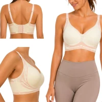 Verk 14672 Športová podprsenka push-up, bezšvová s vypchávkami, veľkosť L, biela